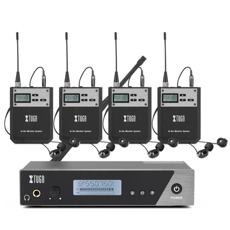 XTUGA IEM1100 Professional Wireless In Ear Monitor System, 1 BodyPacks, 2 BodyPacks, 4 BodyPacks, 5 BodyPacks