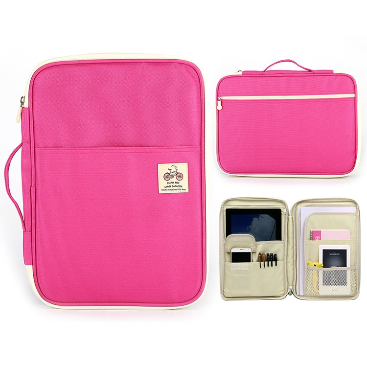 Office Supplies Multi-purpose Zipper Document Folder A4 Storage Bag