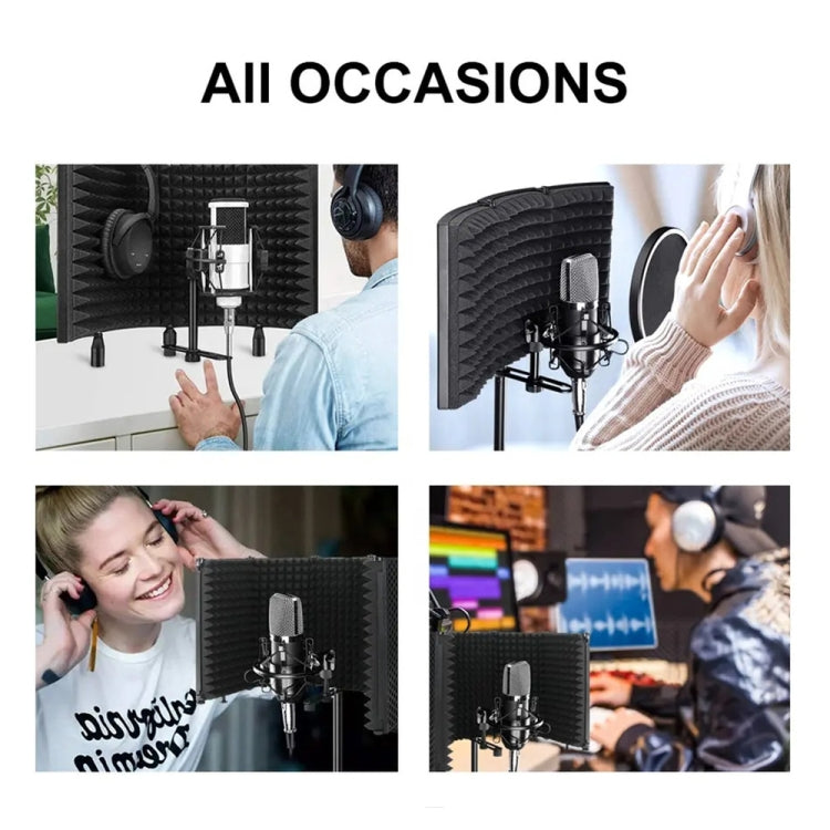 XTUGA P73 Foldable Recording Microphone Isolation Shield, P73