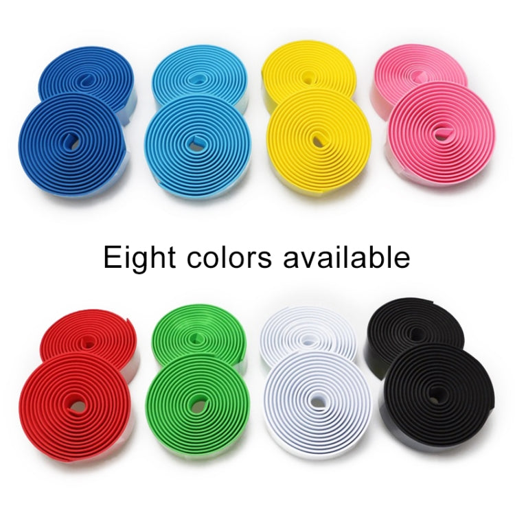 1 Pair Cycling Road Bike Sports Bicycle Cork Handlebar Tape Wrap + 2 Bar Plug, 2m Yellow, 2m Black, 2m Pink, 2m Green, 2m Blue, 2m Red, 2m White