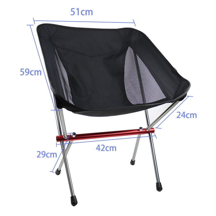 Outdoor Beach Chair Aluminum Alloy Ultra Light Camping Barbecue Fishing Portable Folding Back Chair, Outdoor Beach Chair