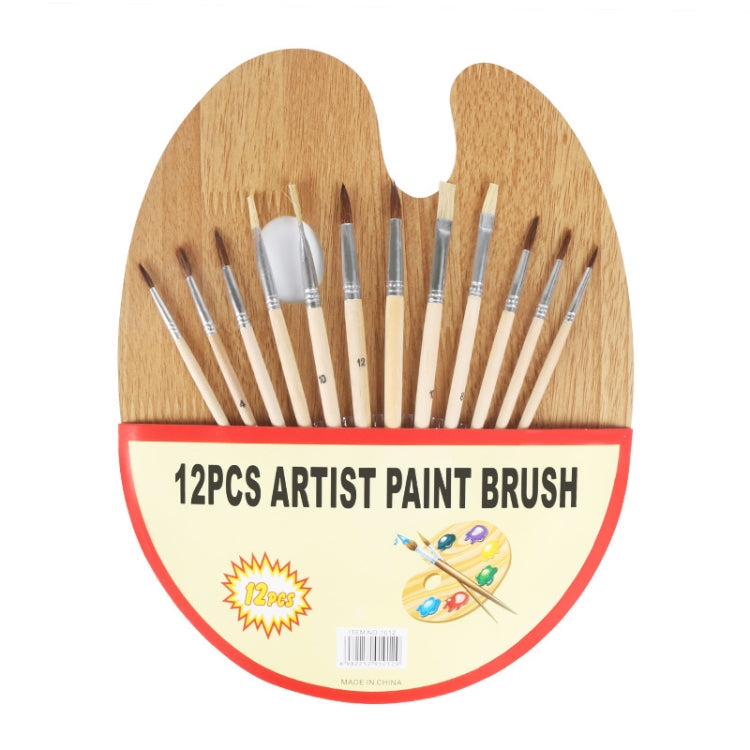 Bristle And Horsehair Hand-Painted Paint Pen Log Brush Set, Hand-Painted Pen