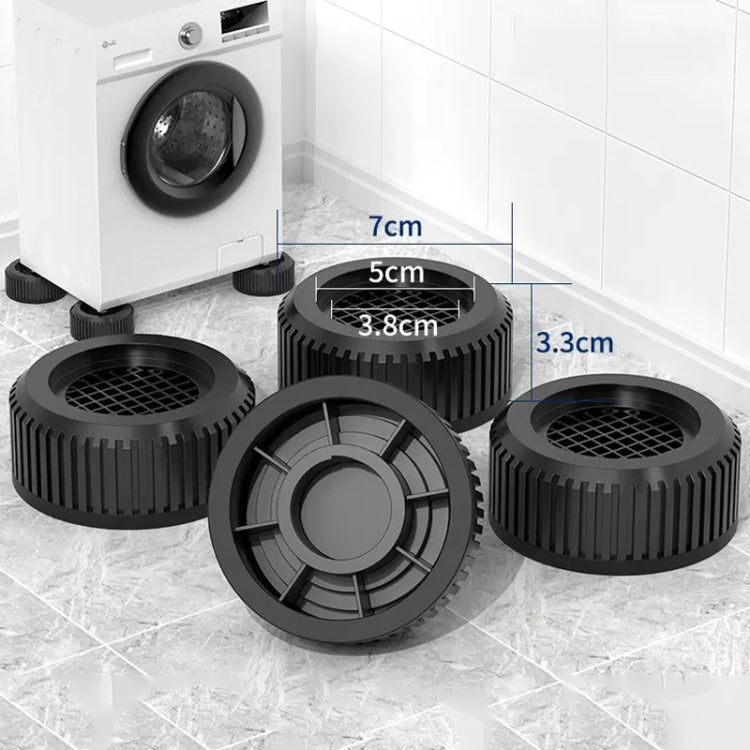 JDY-H Washing Machine Shock-absorbing Floor Mat Furniture Non-slip Heightening Bracket, 4pcs Single-layer, 4pcs Double-layer, 4pcs Three-layer