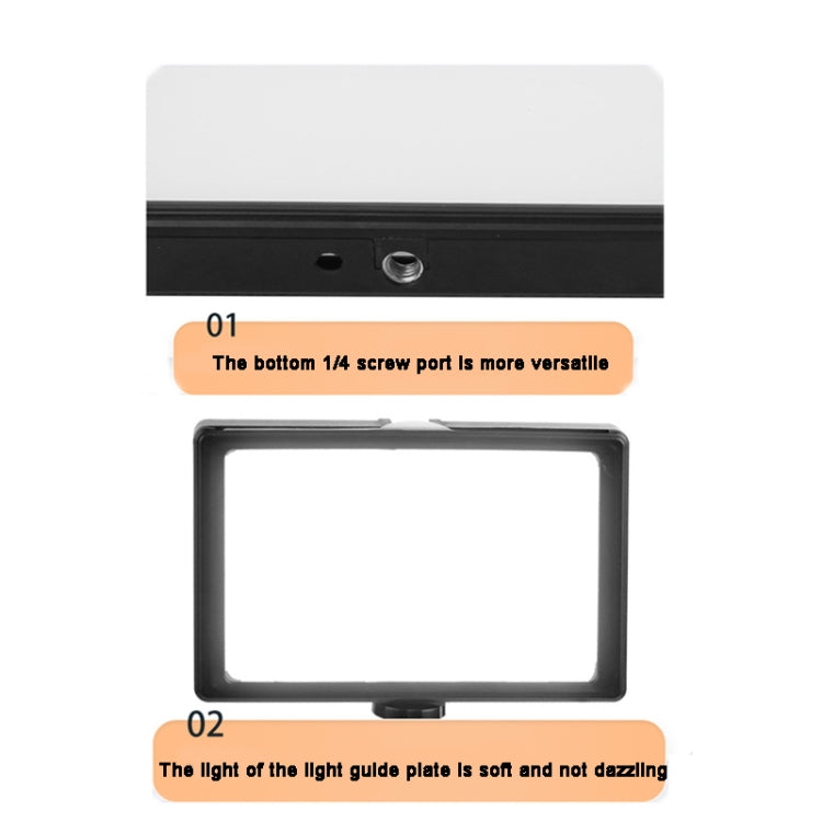 8 Inch 3200-5500K Three-color Temperature Photography Flat-panel Live Fill Light,Spec:, Small Tripod, 30cm Bracket, 42cm Bracket, 0.5m Bracket, 0.5m Bracket +Bluetooth RC, 2.1m Bracket, 2.1m Bracket+Bluetooth RC, Overhead Bracket