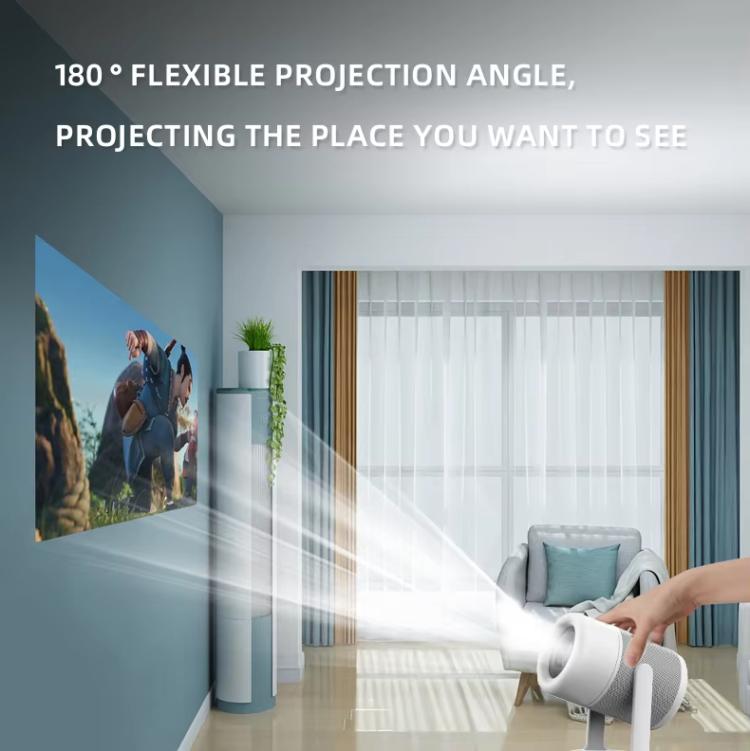 J1 1280 X 720P Projector WiFi 6 Android 11 System Supports Mirroring Screen, EU Plug, US Plug, UK Plug, AU Plug