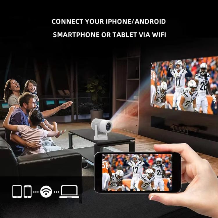 J1 1280 X 720P Projector WiFi 6 Android 11 System Supports Mirroring Screen, EU Plug, US Plug, UK Plug, AU Plug