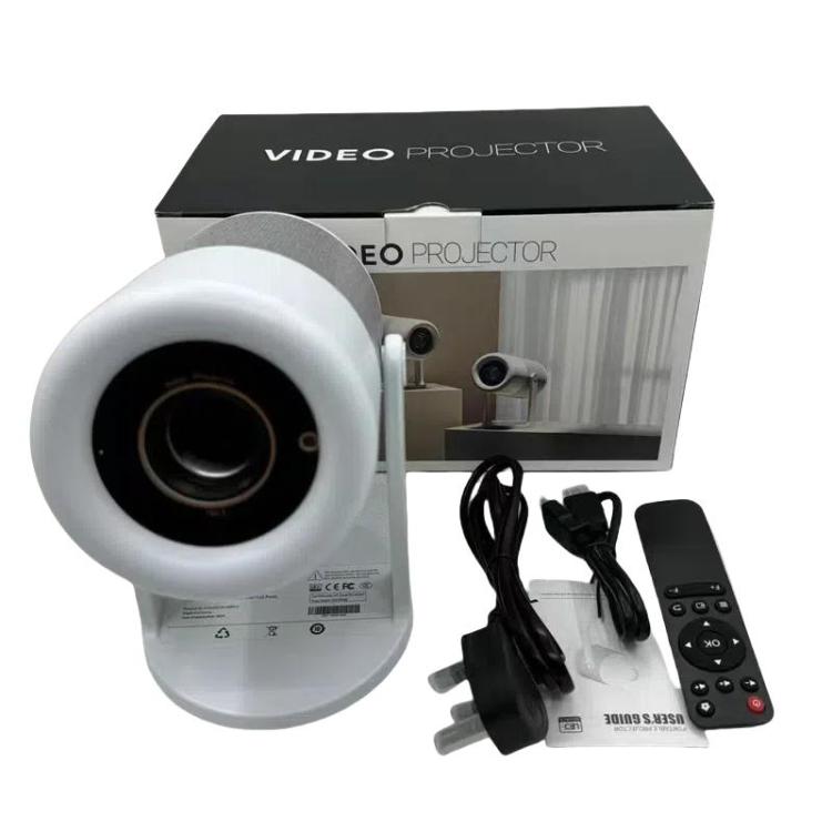J1 1280 X 720P Projector WiFi 6 Android 11 System Supports Mirroring Screen, EU Plug, US Plug, UK Plug, AU Plug