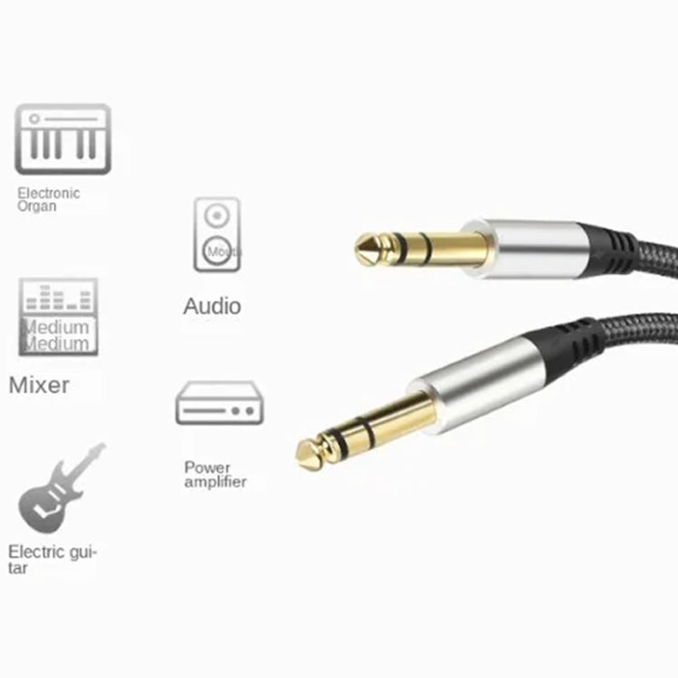 Audio Mixing Console Amplifier Drum Connection Cable 6.35MM Male To Male Audio Cable 28AWG OD4.0MM, 1m, 1.5m, 2m, 3m, 5m, 10m