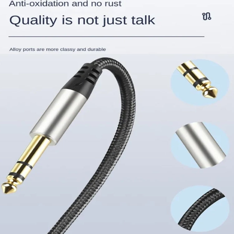 Audio Mixing Console Amplifier Drum Connection Cable 6.35MM Male To Male Audio Cable 28AWG OD4.0MM, 1m, 1.5m, 2m, 3m, 5m, 10m