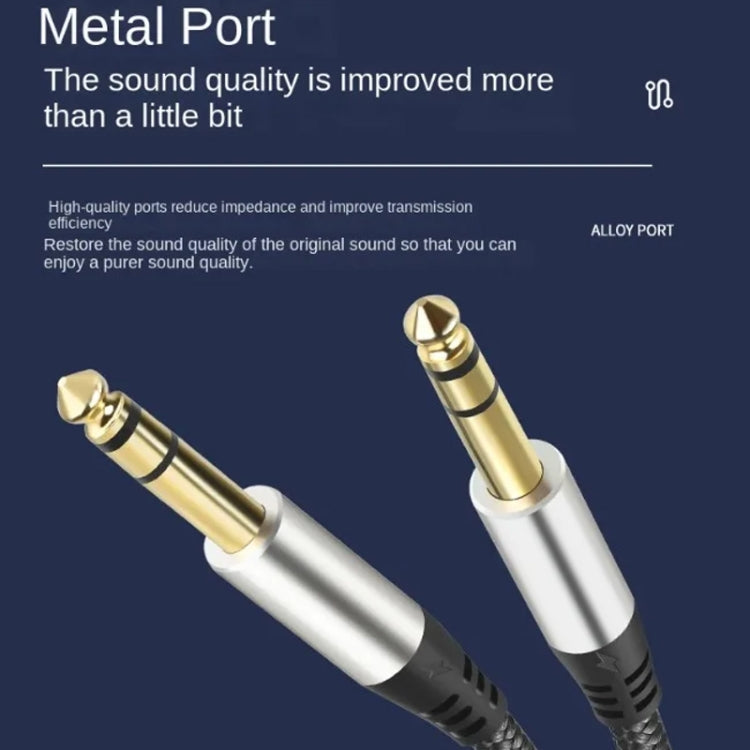 Audio Mixing Console Amplifier Drum Connection Cable 6.35MM Male To Male Audio Cable 28AWG OD4.0MM, 1m, 1.5m, 2m, 3m, 5m, 10m