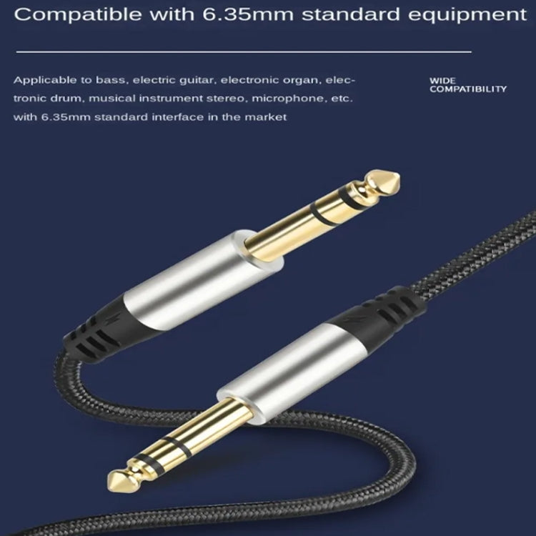 Audio Mixing Console Amplifier Drum Connection Cable 6.35MM Male To Male Audio Cable 28AWG OD4.0MM, 1m, 1.5m, 2m, 3m, 5m, 10m