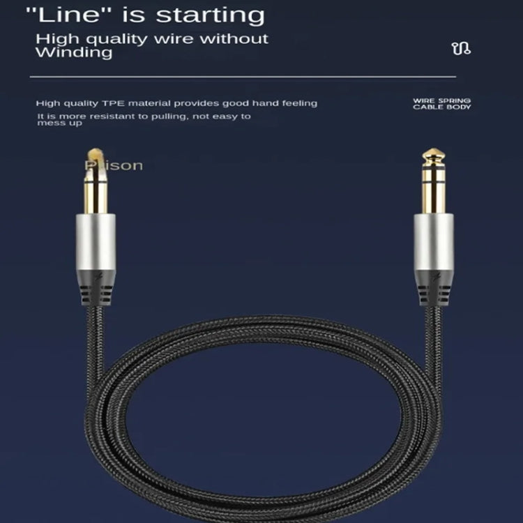 Audio Mixing Console Amplifier Drum Connection Cable 6.35MM Male To Male Audio Cable 28AWG OD4.0MM, 1m, 1.5m, 2m, 3m, 5m, 10m