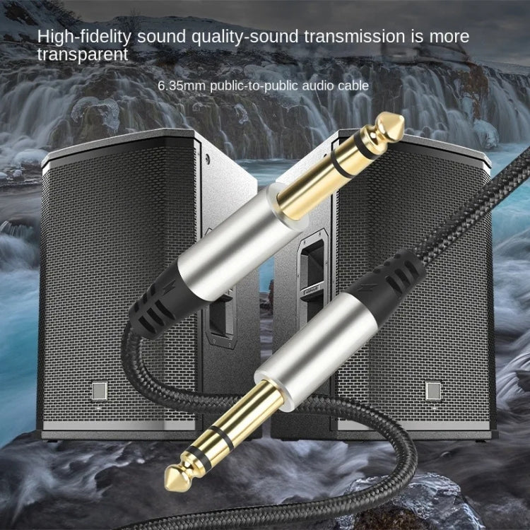 Audio Mixing Console Amplifier Drum Connection Cable 6.35MM Male To Male Audio Cable 28AWG OD4.0MM, 1m, 1.5m, 2m, 3m, 5m, 10m