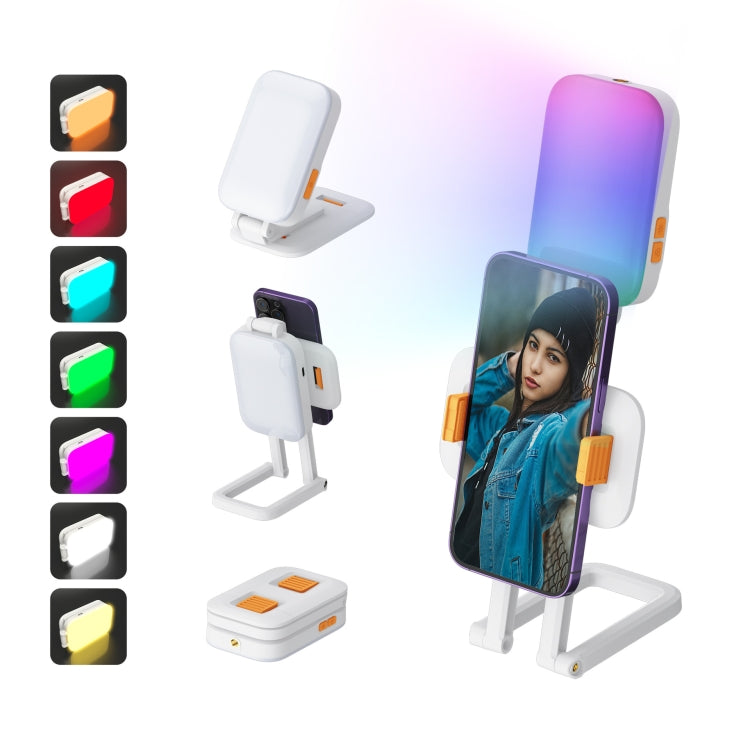 D2 Pro Mini RGB Fill Light Pocket Light with Mobile Phone Holder