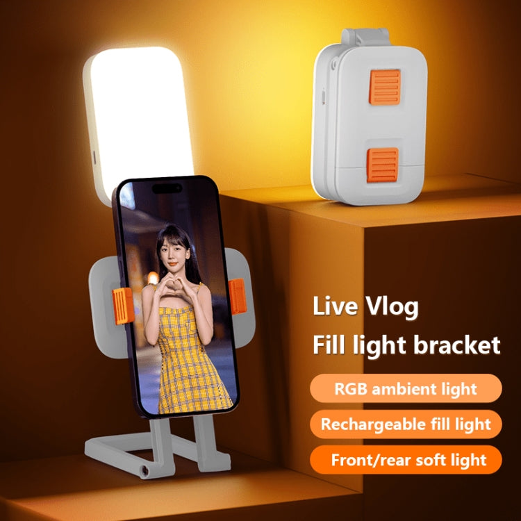 D2 Pro Mini RGB Fill Light Pocket Light with Mobile Phone Holder