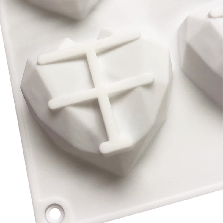 8 Grids Two Rows Heart Chocolate Mould DIY Baking Cake Tools