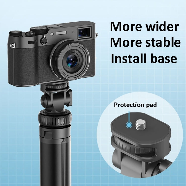 2m Metal Tripod Selfie Stick With 4 Expansion Interfaces & D07 Fill Light for Phone Camera, With D07 Fill Light