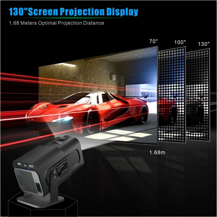 HY320 Game Projector Android 11 System With Wireless Gaming Controller 720P Home Theater, US Plug, EU Plug, UK Plug, AU Plug
