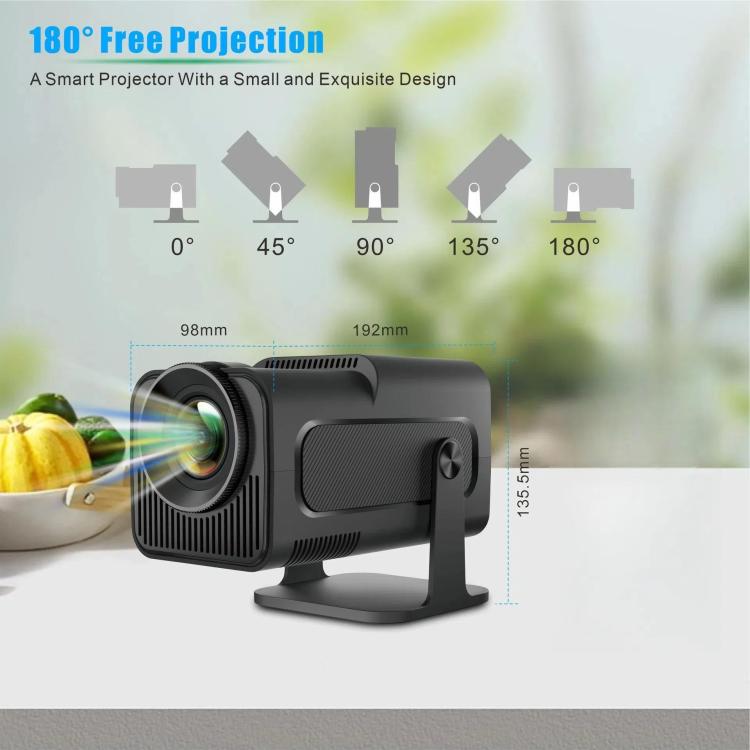HY320 Game Projector Android 11 System With Wireless Gaming Controller 720P Home Theater, US Plug, EU Plug, UK Plug, AU Plug