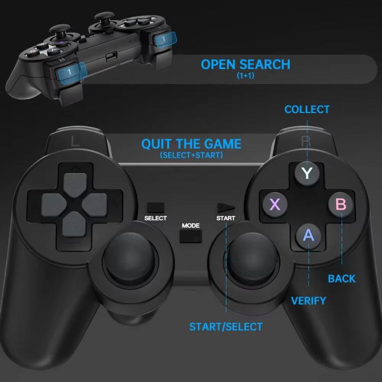 HY320 Game Projector Android 11 System With Wireless Gaming Controller 720P Home Theater, US Plug, EU Plug, UK Plug, AU Plug
