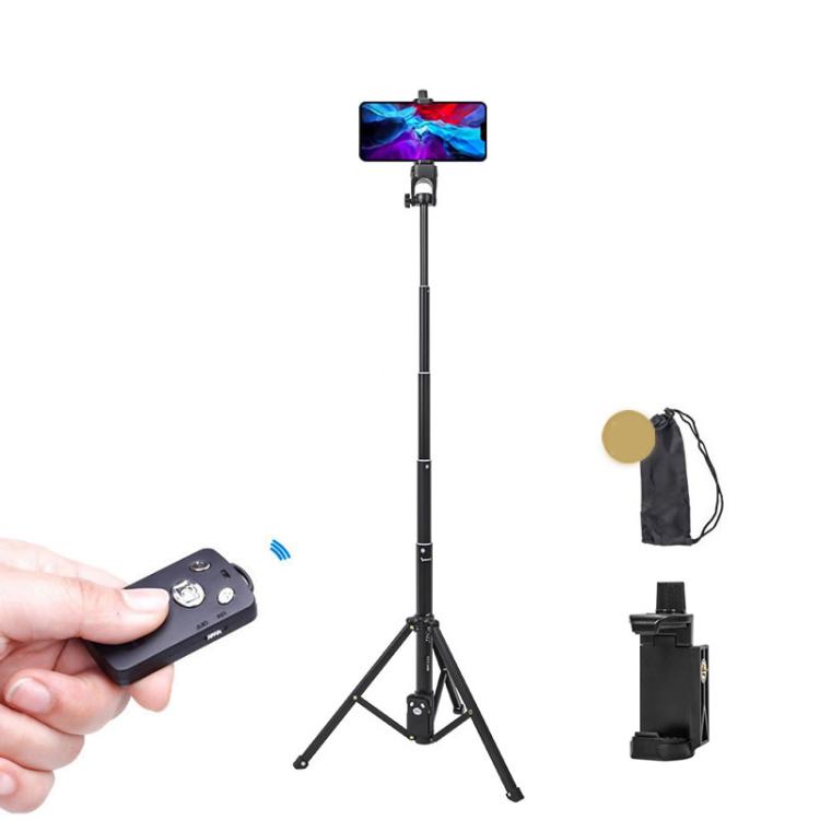 YUNTENG 1688L 16.5-77 Inch Phone Camera Selfie Stick Tripod With Bluetooth Remote Control, 1688L
