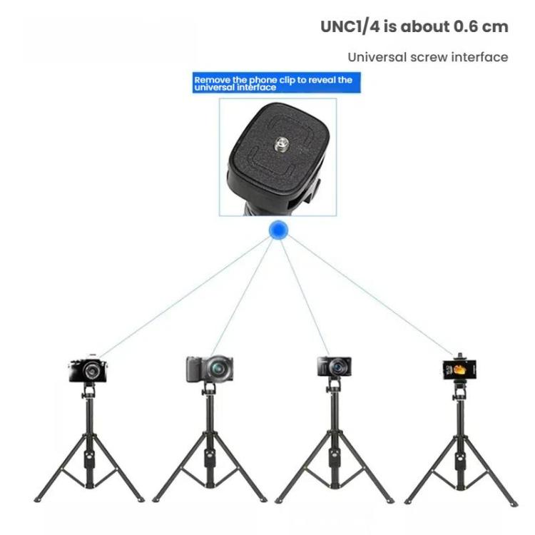 YUNTENG 1688L 16.5-77 Inch Phone Camera Selfie Stick Tripod With Bluetooth Remote Control, 1688L