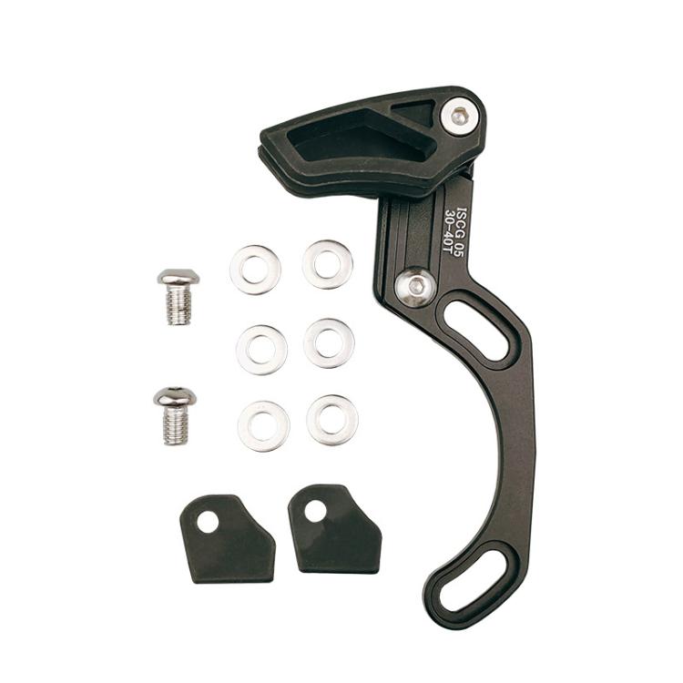 Bicycle Front Derailleur Single-Plate Positive Negative Tooth Chain Guide, ISG03 Model Black, ISG03 Model Red, ISG05 Model Black, ISG05 Model Red, BB Center Shaft Model Black, BB Center Shaft Model Red