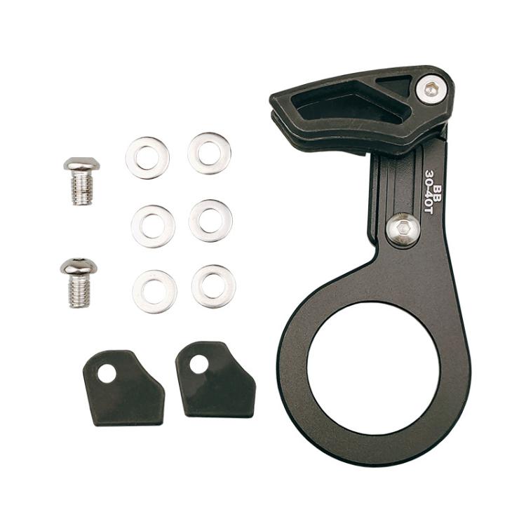 Bicycle Front Derailleur Single-Plate Positive Negative Tooth Chain Guide, ISG03 Model Black, ISG03 Model Red, ISG05 Model Black, ISG05 Model Red, BB Center Shaft Model Black, BB Center Shaft Model Red