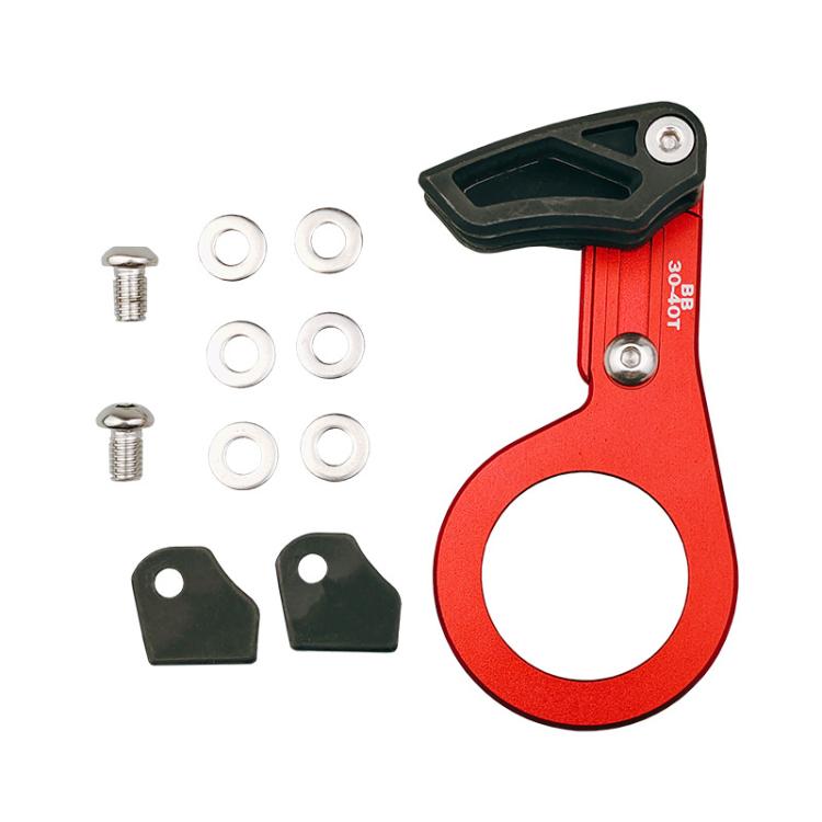 Bicycle Front Derailleur Single-Plate Positive Negative Tooth Chain Guide, ISG03 Model Black, ISG03 Model Red, ISG05 Model Black, ISG05 Model Red, BB Center Shaft Model Black, BB Center Shaft Model Red