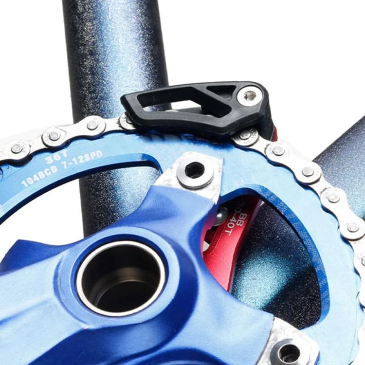 Bicycle Front Derailleur Single-Plate Positive Negative Tooth Chain Guide, ISG03 Model Black, ISG03 Model Red, ISG05 Model Black, ISG05 Model Red, BB Center Shaft Model Black, BB Center Shaft Model Red