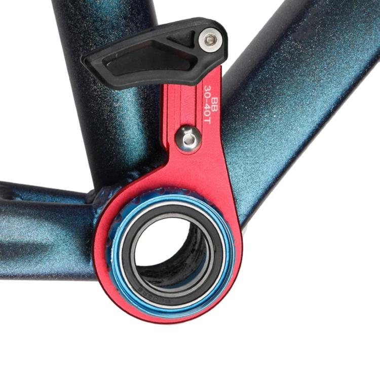 Bicycle Front Derailleur Single-Plate Positive Negative Tooth Chain Guide, ISG03 Model Black, ISG03 Model Red, ISG05 Model Black, ISG05 Model Red, BB Center Shaft Model Black, BB Center Shaft Model Red