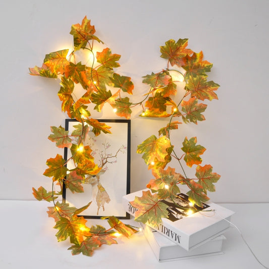 2m 10 Lights LED Decorative Light String, Maple Leaf, Maple Leaf + Acorn, Maple Leaf Pumpkin + Acorn, Rhombus Leaf + Red Fruit, Rhombus Leaf