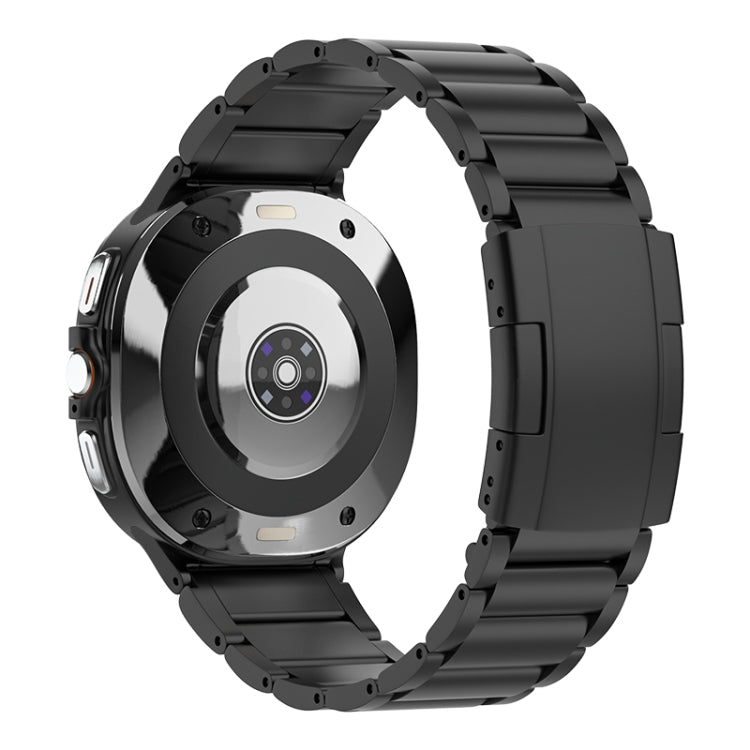 Three Beads Tortoise Buckle Titanium Steel Watch Band, For Samsung Galaxy Watch Ultra 47mm