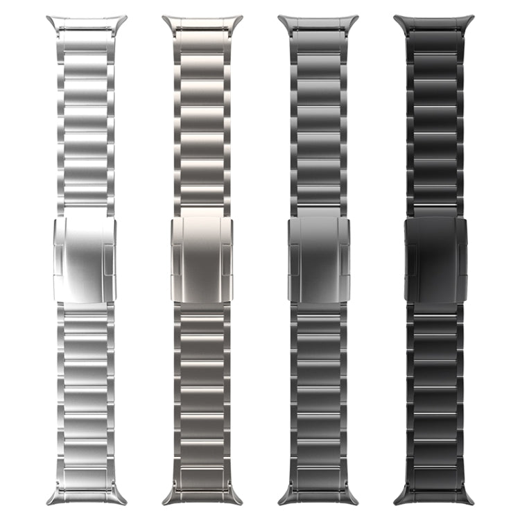 Three Beads Tortoise Buckle Titanium Steel Watch Band, For Samsung Galaxy Watch Ultra 47mm