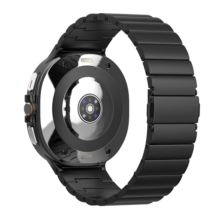 One Bead Flat Buckle Pure Titanium Watch Band, For Samsung Galaxy Watch Ultra 47mm