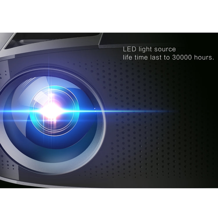 YG610 1280x768P Portable Home Theater LED HD Digital Projector, Support Mobile Phone Plug-in Connection