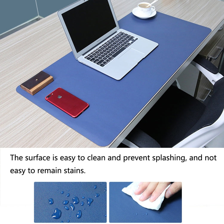 Multifunction Business Double Sided PU Leather Mouse Pad Keyboard Pad Table Mat Computer Desk Mat, Size: 120 x 60cm, Size: 120 x 60cm(Black Red), Size: 120 x 60cm, Size: 120 x 60cm(Green + Silver), Size: 120 x 60cm(Blue + Yellow)�����������������������...