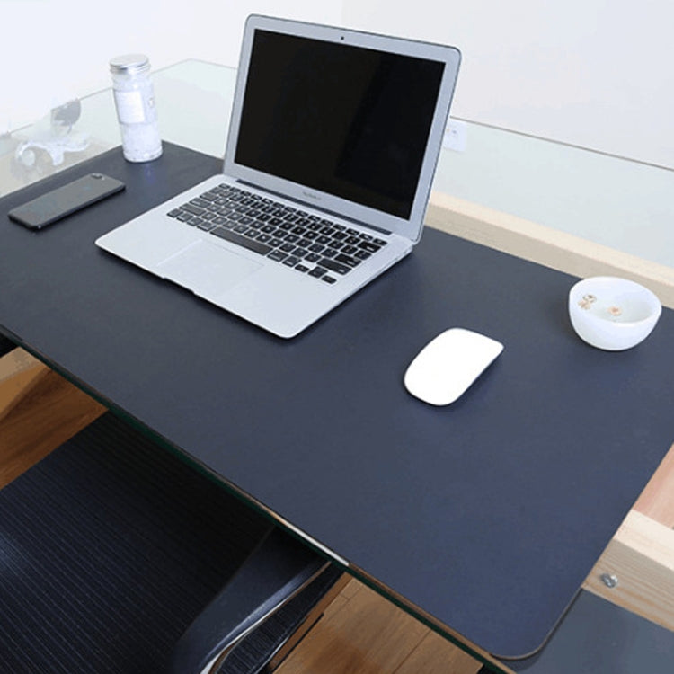 Multifunction Business Double Sided PU Leather Mouse Pad Keyboard Pad Table Mat Computer Desk Mat, Size: 120 x 60cm, Size: 120 x 60cm(Black Red), Size: 120 x 60cm, Size: 120 x 60cm(Green + Silver), Size: 120 x 60cm(Blue + Yellow)�����������������������...
