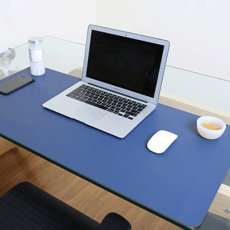 Multifunction Business Double Sided PU Leather Mouse Pad Keyboard Pad Table Mat Computer Desk Mat, Size: 120 x 60cm, Size: 120 x 60cm(Black Red), Size: 120 x 60cm, Size: 120 x 60cm(Green + Silver), Size: 120 x 60cm(Blue + Yellow)�����������������������...