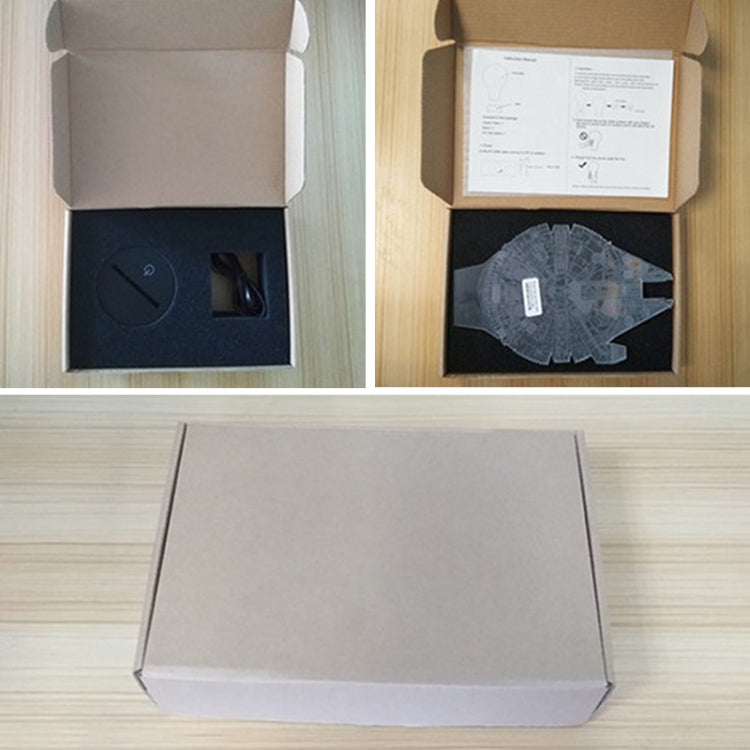 Excavator Shape 3D Colorful LED Vision Light Table Lamp, Charging Touch Version, Charging Touch Version
