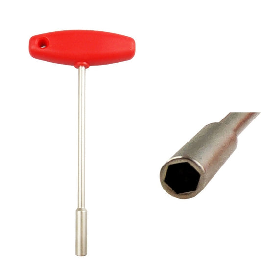 BIKERSAY BT031B T-shaped Socket MTB Road Bike Built-in Tool Steel Concealed Spoke Cap Wrench(5.5mm Hexagon Socket), 4.7mm Hexagon Socket, 5.5mm Hexagon Socket