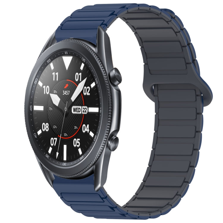 Dual Color Magnetic Buckle Silicone Watch Band, For Samsung Galaxy Watch3 45mm