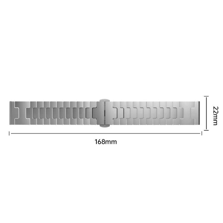 Titanium Alloy 22mm Metal Watch Band, For Samsung Galaxy Gear S3 Frontier, For Samsung Galaxy Watch 3 45mm, For Samsung Galaxy Gear S3 Classic, For Samsung Galaxy Watch 46mm