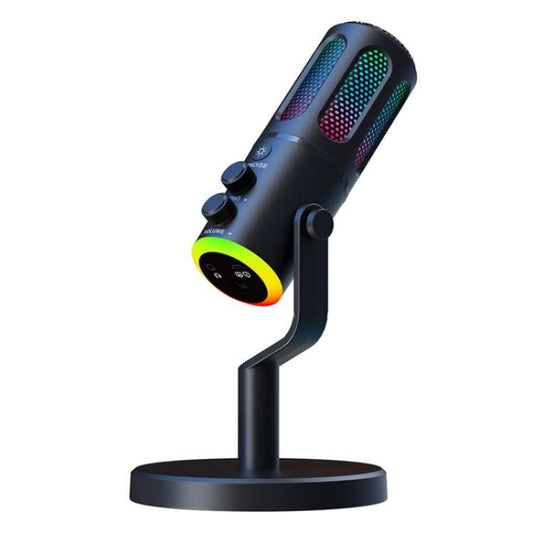 SU8 RGB Light Noise Reduction Desktop Microphone for Live Streaming / Recording / Gaming, SU8