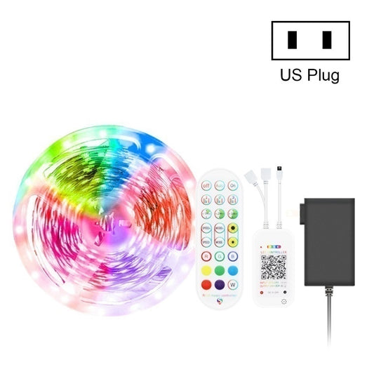 Bluetooth Suit Smart Music Sound Control Light Strip Waterproof 5050 RGB Colorful Atmosphere LED Light Strip With 24-Keys Remote Control, 5M 150 LEDs, 5M 300 LEDs, 10M 300 LEDs, 10M 600 LEDs, 15M 450 LEDs, 20M 360 LEDs, 30M 540 LEDs
