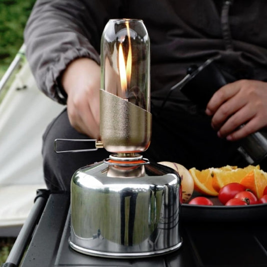 Fire-Maple Outdoor Metal Gas Tank Cover Camping G2 Flat Gas Tank Metal Cover, Bright Silver, Shiny Gold, Vintage Copper