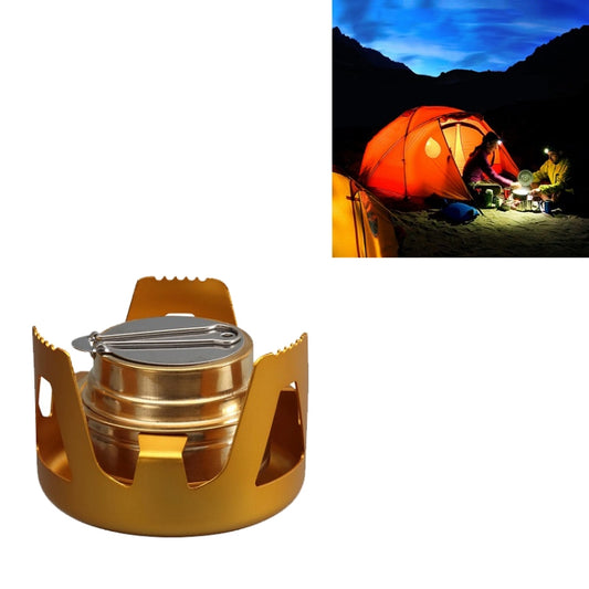 Outdoor Camping Alcohol Stove Vaporized Liquid Alcohol Atove Mini Alcohol Stove Portable Creative Alcohol Stove, Gold, Gray, Dark Green