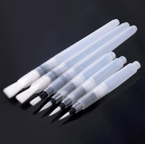 6 PCS Portable Paint Brush Water Color Brush Pencil Soft Watercolor Brush Pen Drawing Art Supplies, 6 PCS Watercolor Pen