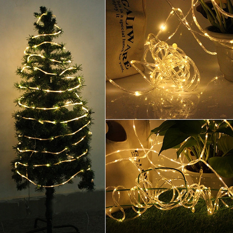 Holiday Party Decoration Tube String Lights LED Garden Decoration Casing Light with Remote Control, Spec:, 7m 50 LEDs USB Powered, 12m 100 LEDs USB Powered