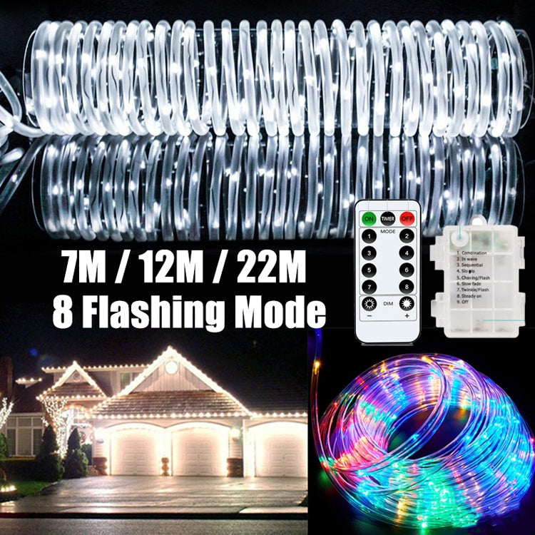 Holiday Party Decoration Tube String Lights LED Garden Decoration Casing Light with Remote Control, Spec:, 7m 50 LEDs USB Powered, 12m 100 LEDs USB Powered